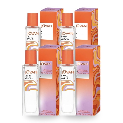Jovan Genderless I Want You to Want Me 100ml Pack of 4