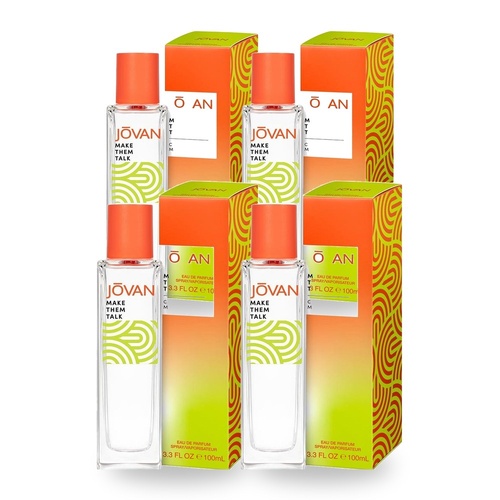 Jovan Genderless Make Them Talk 100ml Pack of 4