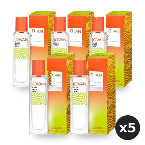 Jovan Genderless Make Them Talk 100ml Pack of 5