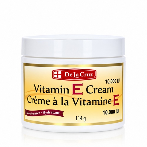 De La Cruz Vitamin E Cream Fragrance Free 10000 IU 114g