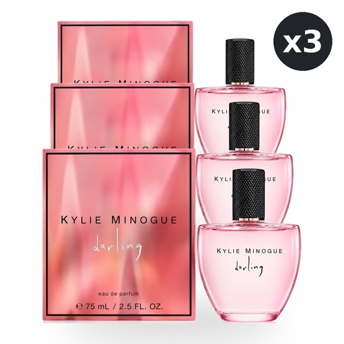 Kylie Minogue Darling Eau De Parfum EDP 75ml Spray Pack of 3