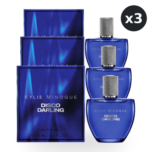 Kylie Minogue Disco Darling Eau De Parfum EDP 75ml Spray Pack of 3