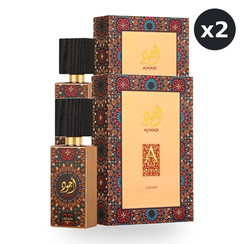 Lattafa Ajwad for Women Eau De Parfum EDP 60ml Pack of 2