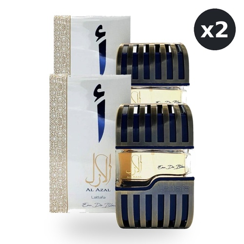 Lattafa Al Azal 100ml Eau De Parfum EDP Spray Pack of 2