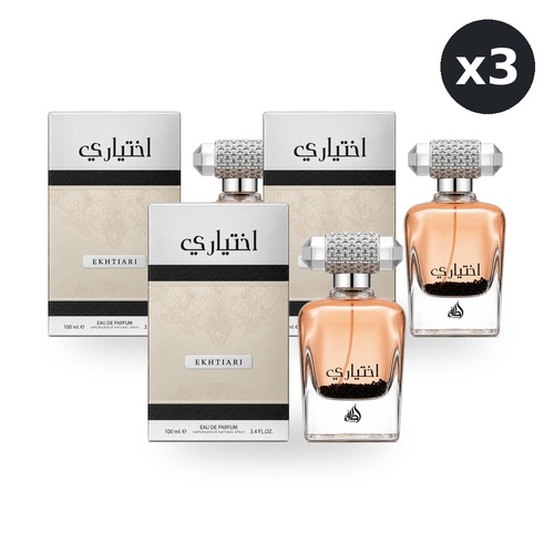 Lattafa Ekhtiari Unisex Eau De Parfum EDP 100ml Pack of 3