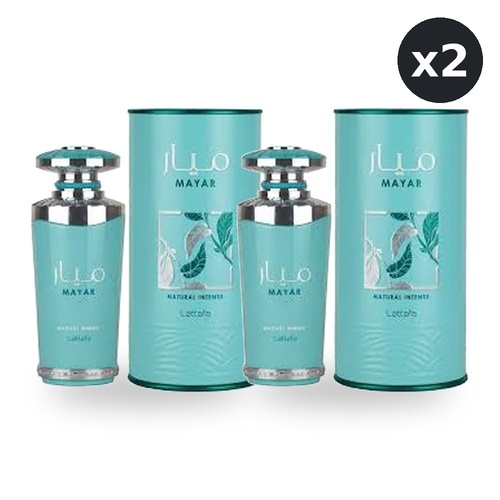 Lattafa Mayar Natural Intense for Women Eau De Parfum EDP 100ml Pack of 2