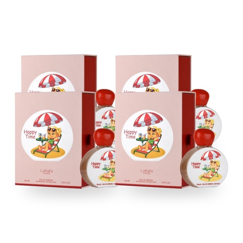Lattafa Pride Happy Time Eau De Parfum EDP 75ml Spray Pack of 4