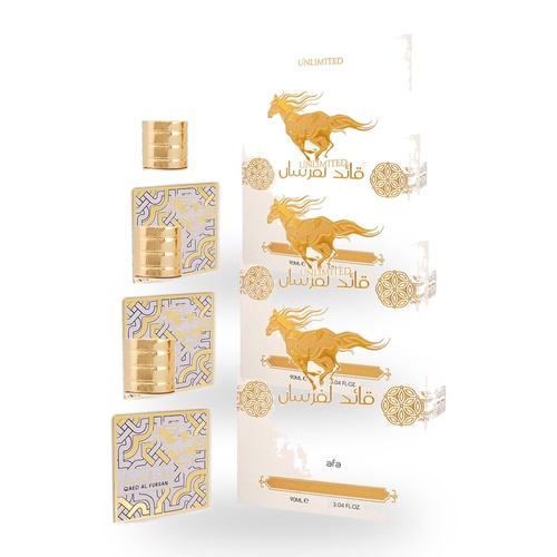 Lattafa Qaed Al Fursan Unlimited Unisex Eau De Parfum EDP 90ml Pack of 3