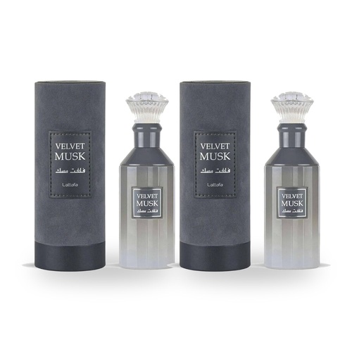 Lattafa Velvet Musk Unisex Eau De Parfum EDP 100ml Pack of 2