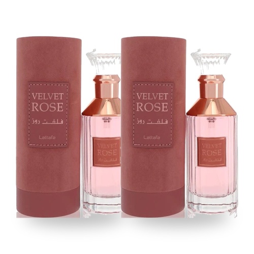 Lattafa Velvet Rose Unisex Eau De Parfum EDP 100ml Pack of 2