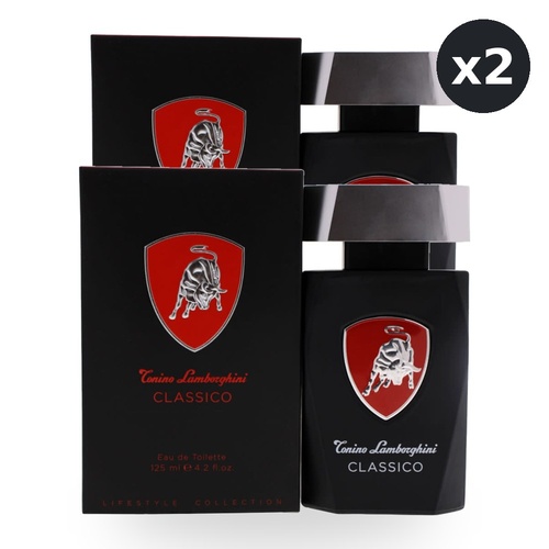 Lamborghini Classico Eau De Toilette EDT 125ml Spray Pack of 2