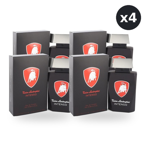 Lamborghini Intenso Eau De Toilette EDT 125ml Spray Pack of 4