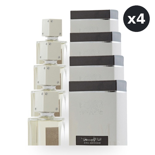 Lattafa Ana Abiyedh Eau De Parfum EDP 60ml Spray Pack of 4