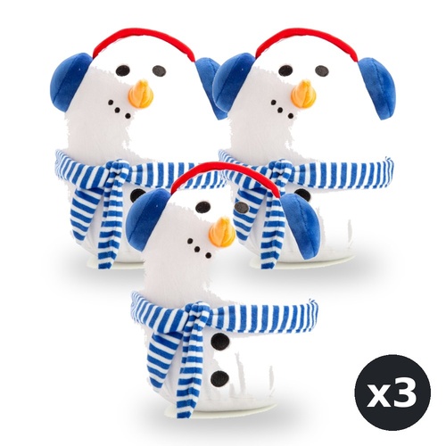 Smoosho's Pals Snowman Plush Mallow Toy Animal Ultra Soft Pack of 3