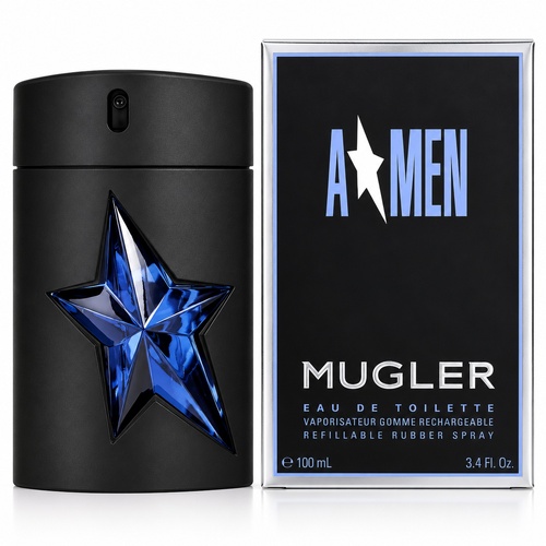 Mugler A*Men Rubber Flask for Men Eau De Toilette EDT 100ml Refillable