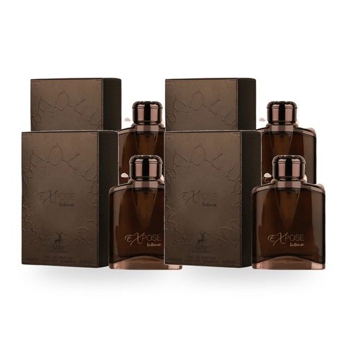 Maison Alhambra Expose Intense for Men Eau De Parfum EDP 100ml Pack of 4