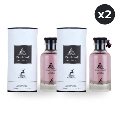 Maison Alhambra Jean Lowe Matiere for Women Eau De Parfum EDP 100ml Pack of 2
