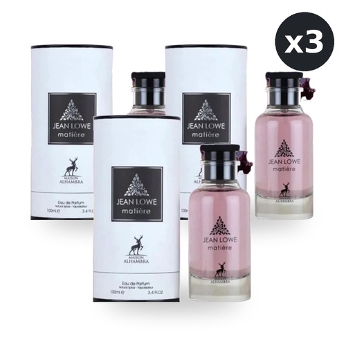 Maison Alhambra Jean Lowe Matiere for Women Eau De Parfum EDP 100ml Pack of 3