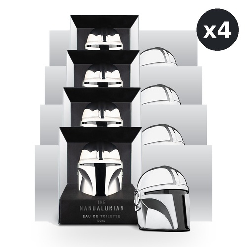 Mandalorian Helmet Fragrance Eau De Toilette EDT 100ml Pack of 4