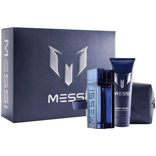 Messi 3 Piece Gift Set Eau De Parfum EDP 100ml Body Wash 250ml Premium Travel Bag