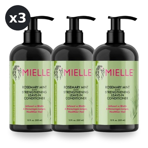 Mielle Rosemary Mint Strengthening Conditioner 355ml Pack of 3