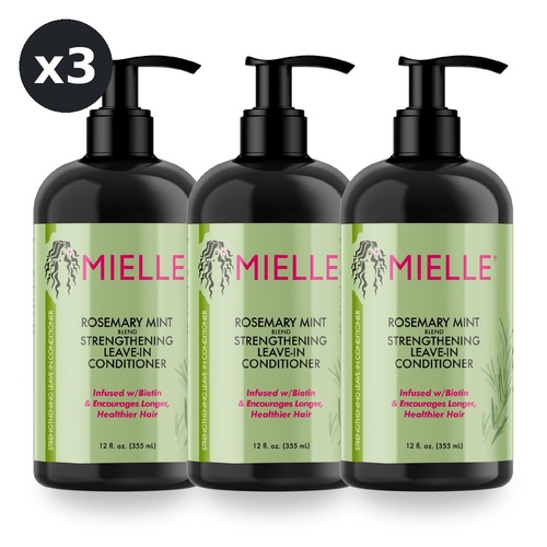 Mielle Rosemary Mint Leave - in Conditioner 355ml Pack of 3