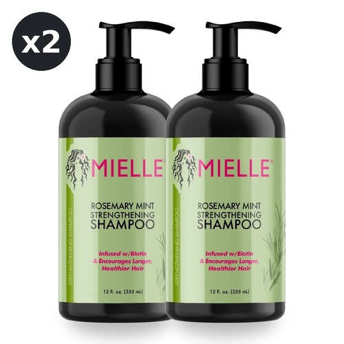 Mielle Rosemary Mint Strengthening Shampoo 355ml Pack of 2