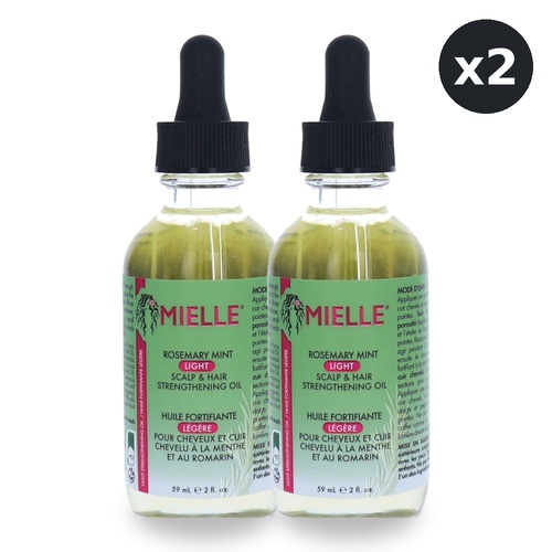 Mielle Rosemary Mint Light Scalp & Hair Strengthening Oil 59ml Pack of 2