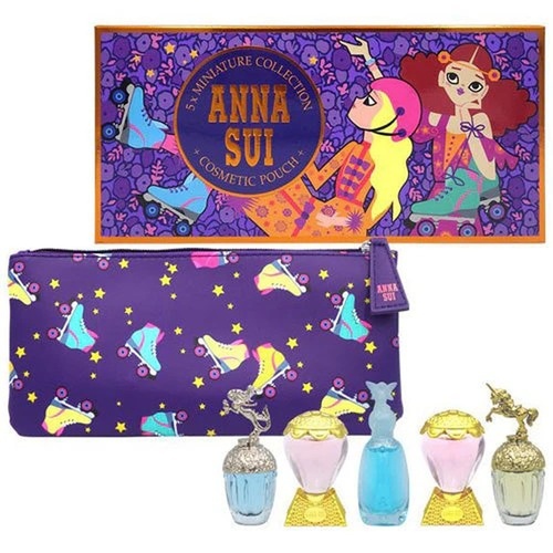 Anna Sui 6 Piece Mini Set 5ml + Fantasia Mermaid Eau De Toilette EDT 5ml + EDT 5ml + 2 x EDT 5ml