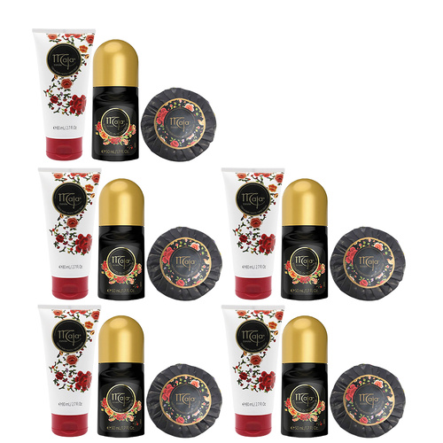 MAJA Classic Skincare Set 100g Soap 80ml Hand Cream 50ml Roll On Deo Pack of 5