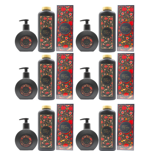 Maja Floral Body Care Set 100ml EDT 200g Talc 250ml Hand Soap Pack of 6