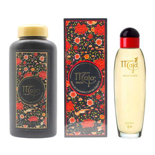 Maja Eau De Toilette 50ml and Perfumed Talcum Powder 100g Fragrance Set