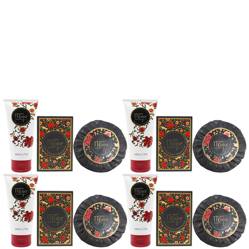 Maja Hand Cream 80ml 50g Hand Soap 100g Round Soap Set Pack of 4