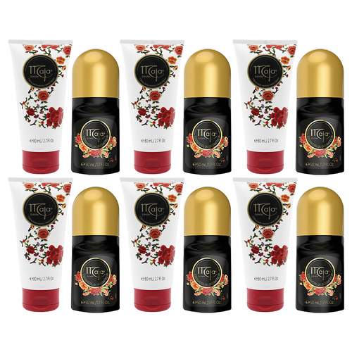 Maja Hand Cream 80ml and Deodorant Roll On 50ml Classic Floral Duo Pack of 6