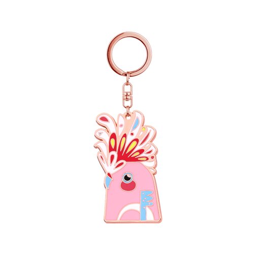 Pete Cromer Major Mitchell Galah Keychain