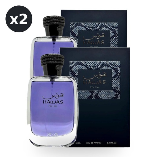 Rasasi Hawas for Men 100ml Eau De Parfum EDP Pack of 2