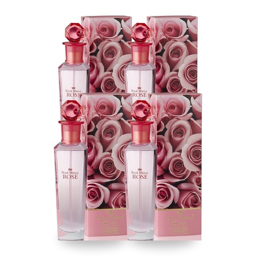 Royal Mirage 100ml Eau De Toilette EDT Spray Rose Pack of 4