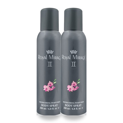 Royal Mirage 200ml Body Spray II Pack of 2
