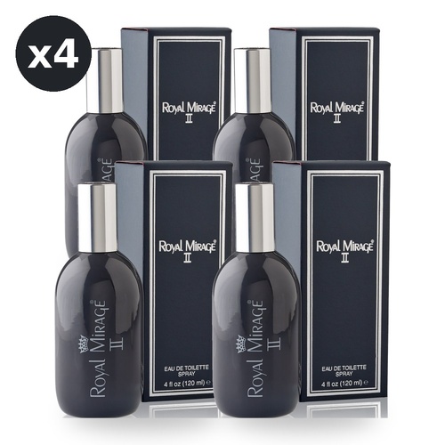 Royal Mirage 120ml Eau De Toilette EDT Spray II Pack of 4