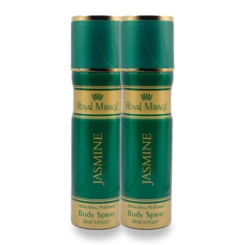 Royal Mirage 200ml Body Spray Jasmine Pack of 2
