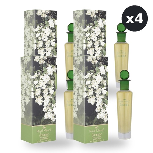 Royal Mirage 100ml Eau De Toilette EDT Spray Jasmine Pack of 4
