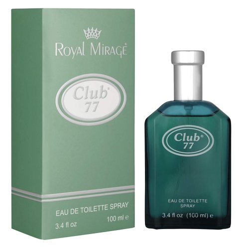 Royal Mirage 100ml Eau De Toilette EDT Spray Club 77 for Men