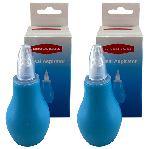 Surgical Basics Nasal Aspirator for Children 2 Pack Congestion Relief