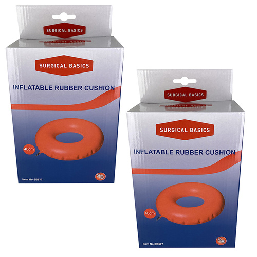 Surgical Basics Inflatable Pressure Relief Cushion 40cm 2 Pack