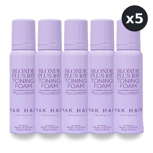 NAK Signature Blonde Plus 10v Toning Foam 100g Pack of 5