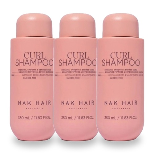 NAK Signature Curl Shampoo 350ml Pack of 3