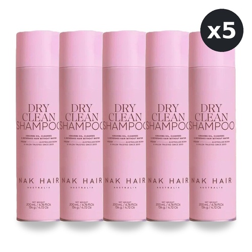 NAK Signature Dry Clean Shampoo 200ml Pack of 5