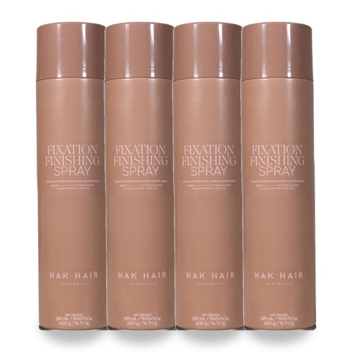 NAK Signature Fixation Finishing Spray 400g Pack of 4