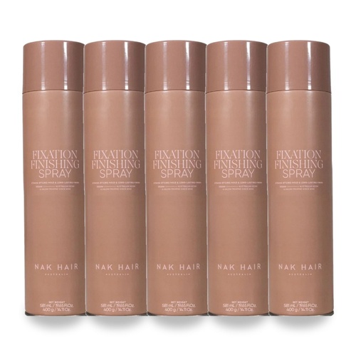NAK Signature Fixation Finishing Spray 400g Pack of 5