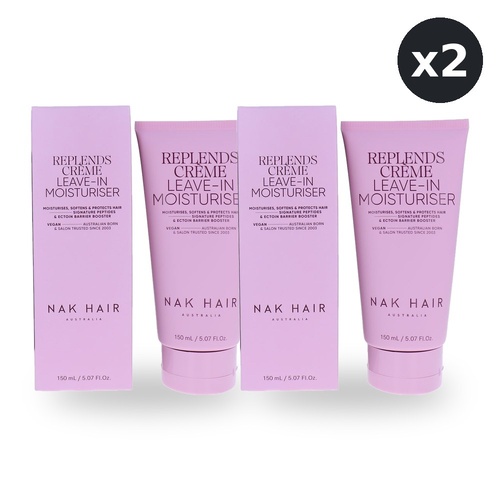 NAK Signature Replends Creme Leave in Moisturiser 150ml Pack of 2